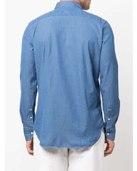 Camicia elegante blu di Canali