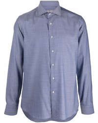 Camicia elegante blu di Canali