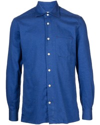 Camicia elegante blu di Kiton