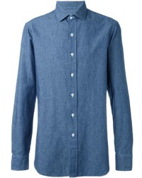 Camicia elegante blu di Salvatore Piccolo
