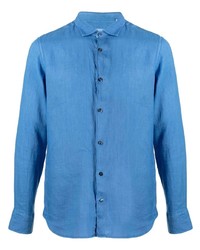 Camicia elegante blu di Tintoria Mattei