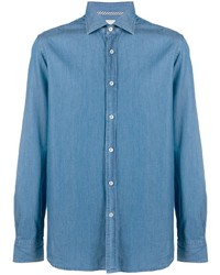 Camicia elegante blu di Xacus