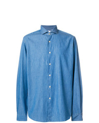 Camicia elegante blu di Xacus