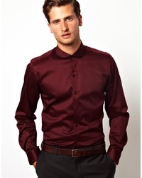 Camicia elegante bordeaux di Red Eleven