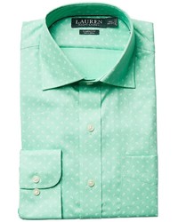 Camicia elegante con stampa cachemire verde menta