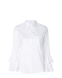 Camicia elegante con volant bianca di Comme Des Garcons Comme Des Garcons