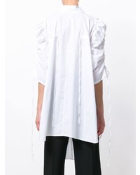 Camicia elegante con volant bianca di Ann Demeulemeester