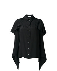 Camicia elegante con volant nera di JW Anderson
