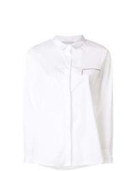 Camicia elegante decorata bianca di Fabiana Filippi