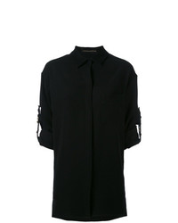 Camicia elegante decorata nera di Alexandre Vauthier