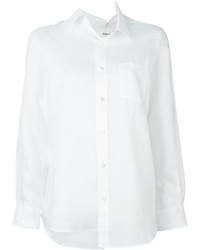 Camicia elegante di lino bianca