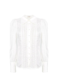 Camicia elegante di lino bianca di Zimmermann
