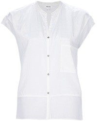 Camicia elegante di seta bianca di Helmut Lang