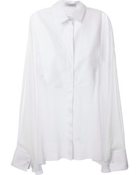 Camicia elegante di seta bianca di Valentino