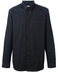 Camicia elegante di seta nera di Givenchy