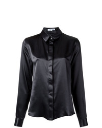 Camicia elegante di seta nera di Gloria Coelho