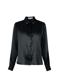 Camicia elegante di seta nera di Gloria Coelho