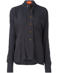 Camicia elegante di seta nera di Vivienne Westwood
