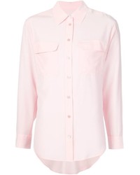 Camicia elegante di seta rosa di Equipment