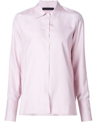 Camicia elegante di seta rosa di The Row