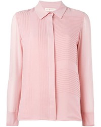 Camicia elegante di seta rosa di Tory Burch