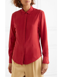 Camicia elegante di seta rossa di Joseph