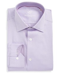 Camicia elegante di seta viola chiaro