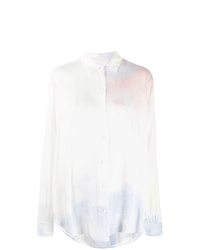 Camicia elegante effetto tie-dye bianca di John Elliott