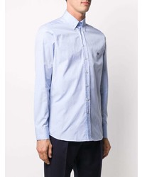 Camicia elegante geometrica azzurra di Etro