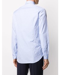 Camicia elegante geometrica azzurra di Etro