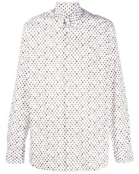 Camicia elegante geometrica bianca di Etro