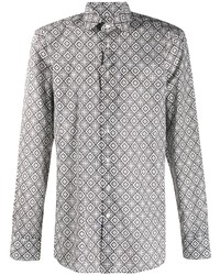 Camicia elegante geometrica grigia di Etro