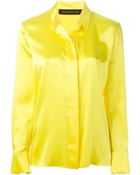 Camicia elegante gialla di Alexandre Vauthier