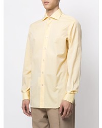 Camicia elegante gialla di Kiton