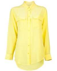 Camicia elegante gialla di Equipment