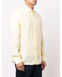 Camicia elegante gialla di Hackett