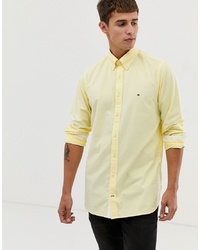 Camicia elegante gialla di Tommy Hilfiger