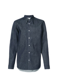 Camicia elegante in chambray blu scuro di Calvin Klein 205W39nyc