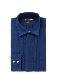 Camicia elegante in chambray blu scuro di Favourbrook