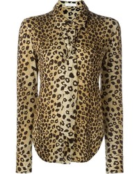 Camicia elegante leopardata marrone chiaro di Chloé