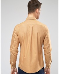 Camicia elegante marrone chiaro di Asos