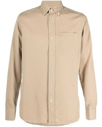 Camicia elegante marrone chiaro di Tom Ford