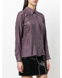 Camicia elegante melanzana scuro di Unravel Project
