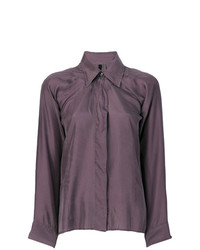 Camicia elegante melanzana scuro di Unravel Project