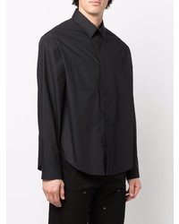 Camicia elegante nera di 424