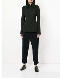 Camicia elegante nera di Yohji Yamamoto Vintage