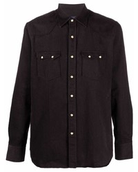 Camicia elegante nera di Lardini