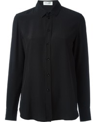 Camicia elegante nera di Saint Laurent