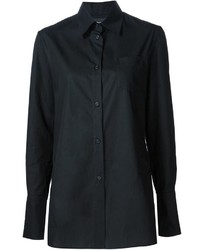 Camicia elegante nera di Yang Li