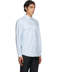 Camicia elegante ricamata azzurra di Burberry